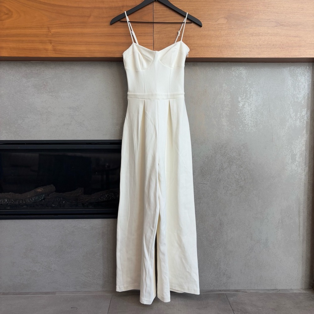 Free People Ivory Jumpsuit, Size  XS